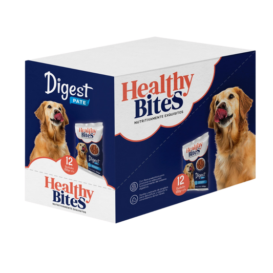 C HEALTHY BITES PATE PERRO CAJA X 12 UNIDADES