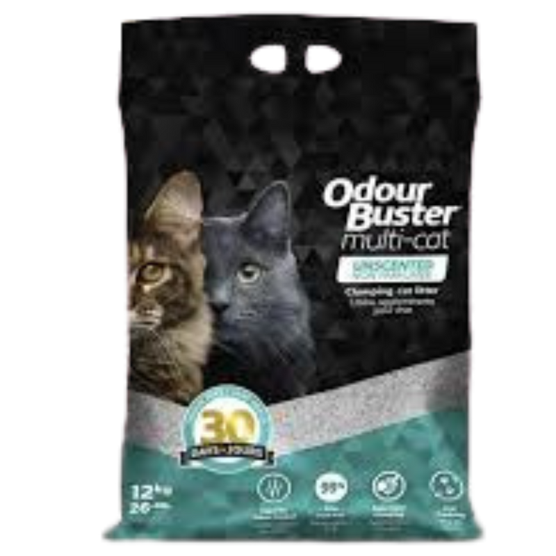 ODOUR BUSTER MULTI-CAT CAT LITTER 12 KG
