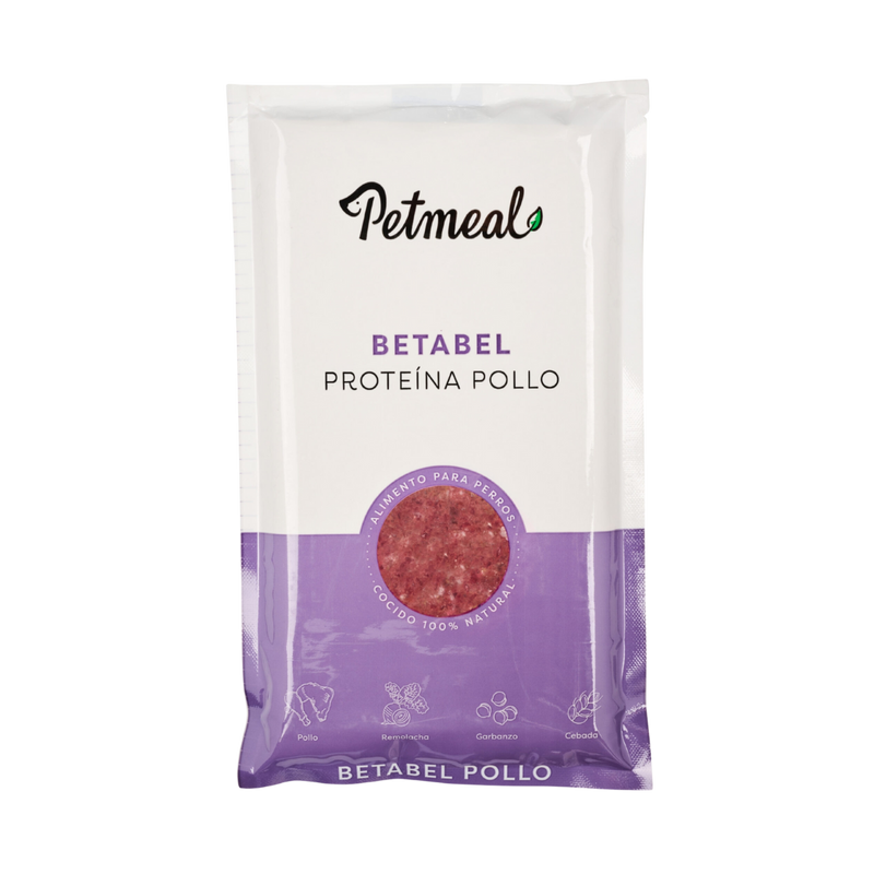 Petmeal Dieta Cocida Natural Perros - Betabel Pollo 500gr