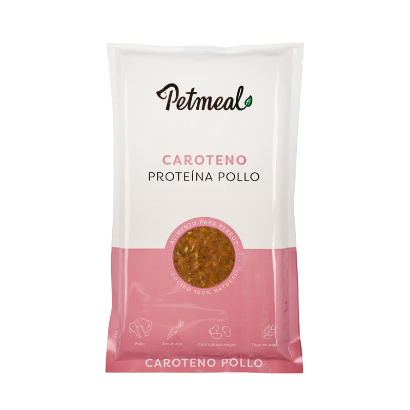 Petmeal Dieta Cocida Natural Perros - Caroteno Pollo 500gr