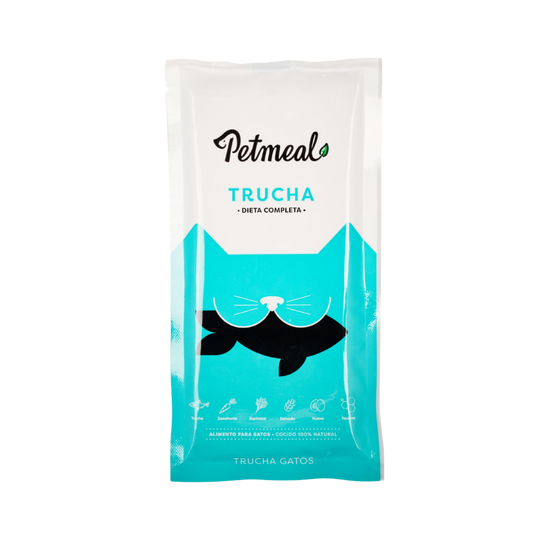 Petmeal Dieta Cocida Natural Gatos - Trucha Vita T 200gr