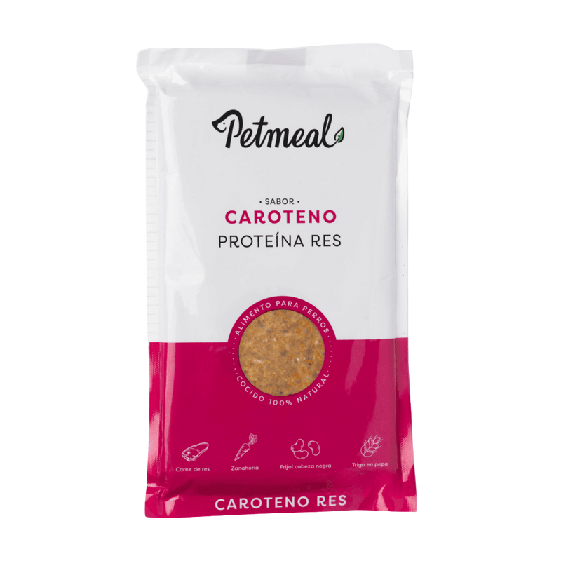 Petmeal Dieta Cocida Natural Perros - Caroteno Res 500gr