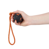 Dog ball on rope, unisex, Naranja/Negro,, 60X60 mm, single
