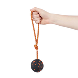 Dog ball on rope, unisex, Naranja/Negro,, 70X70 mm, single