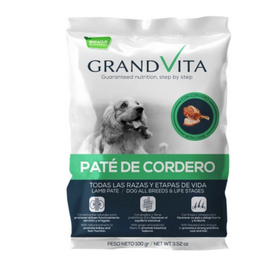 C GRAND VITA PATÉ DE CORDERO PERRO 100 GRS CAJA X12