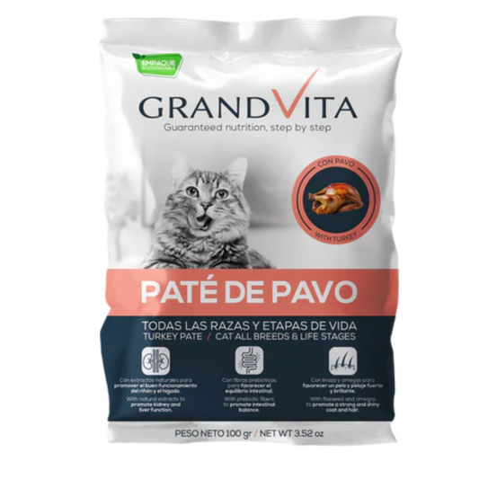 F GRAND VITA PATÉ DE PAVO GATO 100 GRS