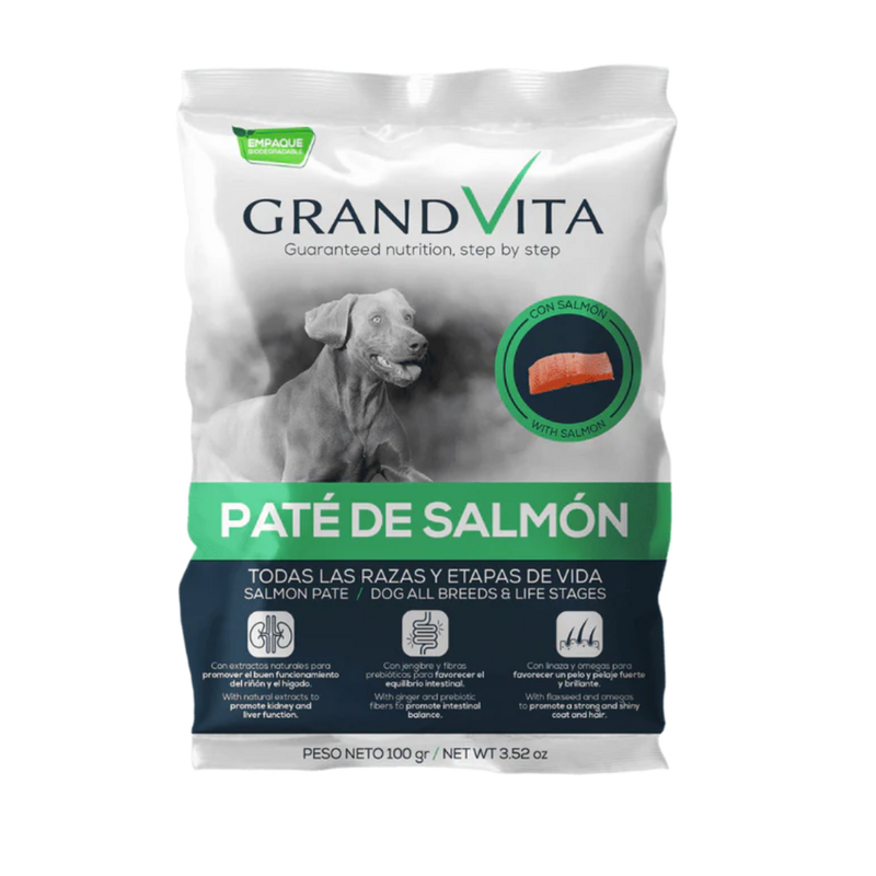 C GRAND VITA PATÉ DE SALMÓN PERRO 100 GRS