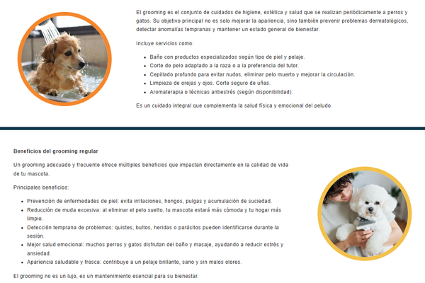 Amor y cuidado profesional para tu mascota