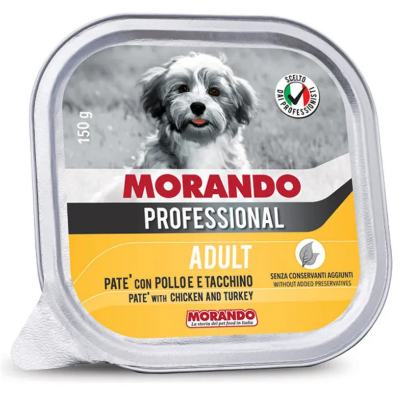 Morando Prof. Dog patè with Chicken and Turkey - Pollo