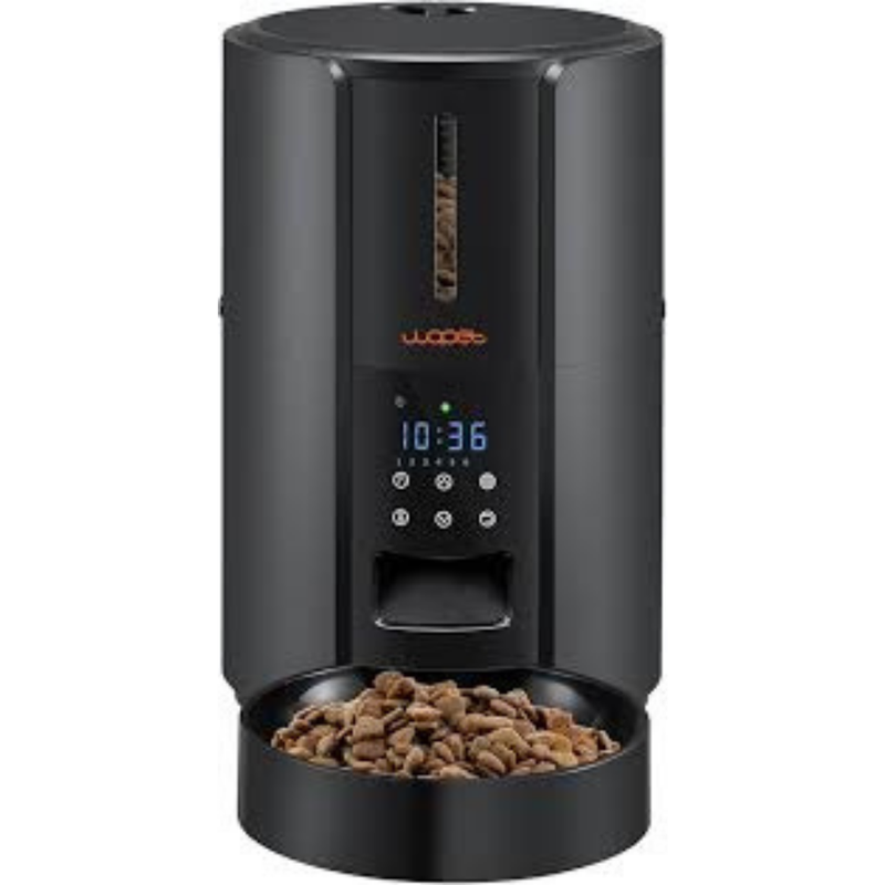 Comedero automatico para mascotas Wopet / Negro