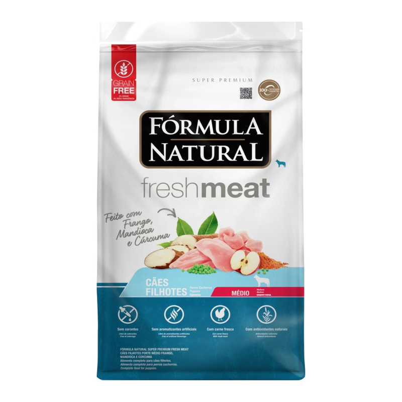 Fresh Meat Caes Filhotes Medio Pollo cachorros * 2.5 Kg