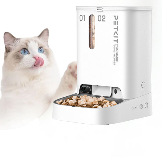 Petkit Yumshare dual-hopper automatic feeder with camera
